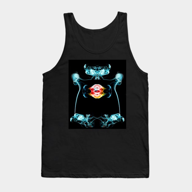 Smoke Art abstract creation of an adorable monster Tank Top by AvonPerception